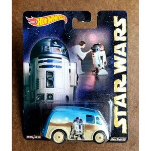 2015 Hot Wheel QUICK D-LIVERY Light Blue White POP CULTURE STAR WARS Khaki Dish